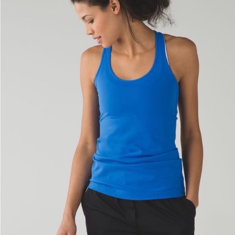 Lululemon Athletica | Beach Blanket Blue Cool Racerback Tank Top